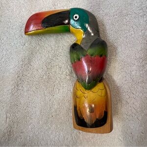 Wooden Carved Toucan Bird